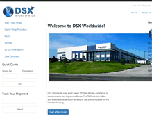 Tablet Screenshot of dsxworldwide.com